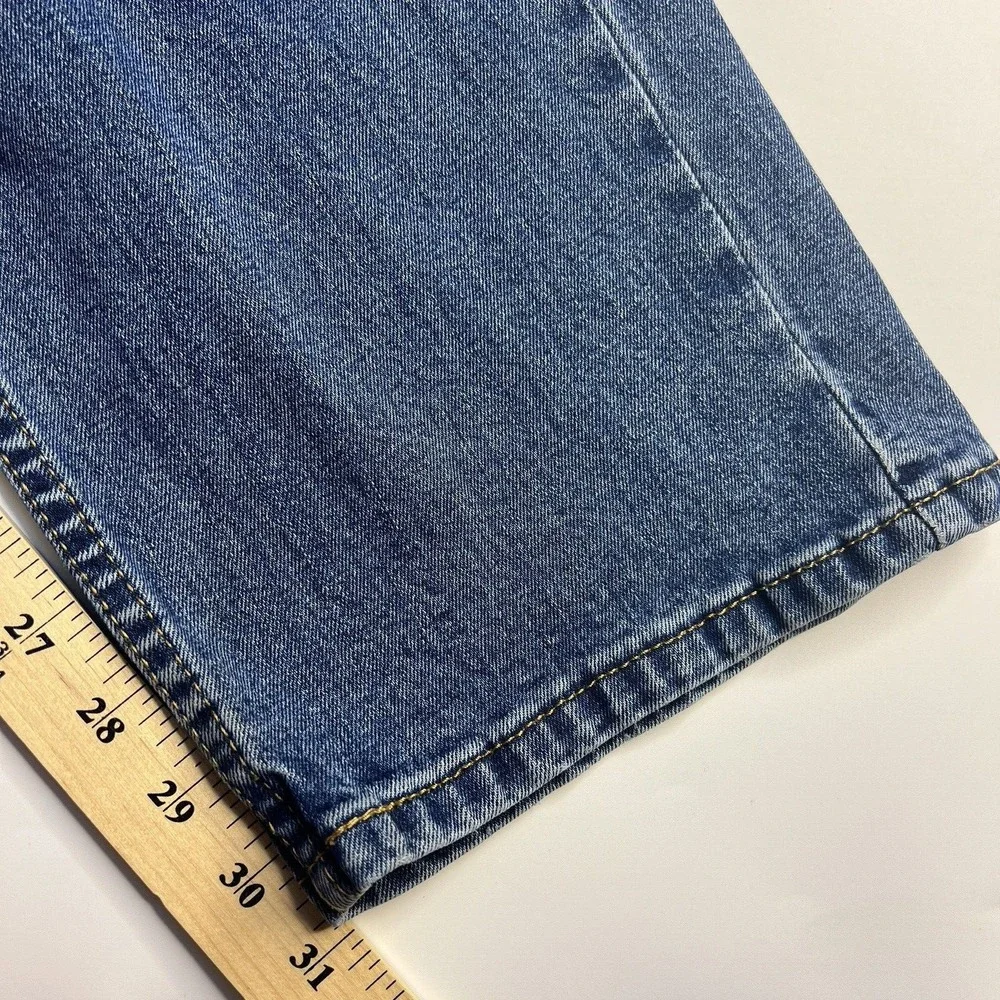 Levi's Jeans Men 40x32 Blue 505 Straight Leg Med Wash Regular Fit American Denim